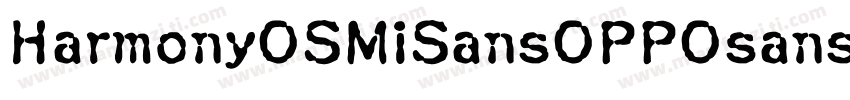 HarmonyOSMiSansOPPOsansAlibaba P字体转换